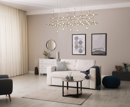 Lampa wisząca do salonu Provenza Italux MD18001067-55A GD