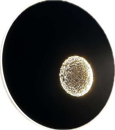 Lampa ścienna lub sufitowa ze złotym elementem dekoracyjnym Savelo Aviano Lighting 4207-0110