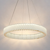 Lampa wisząca Deluxe złoty okrąg kryształowy 70cm 35W LED Milagro ML2780