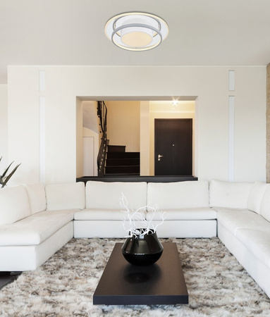 Lampa sufitowa LEOLA LED Globo 48017-60R sterowana pilotem