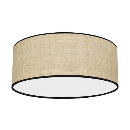 Lampa sufitowa rattanowa MARSHALL NEW / RATTAN 2xE27 Ø40cm MLP71067 - naturalny klosz, styl boho