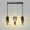 Lampa wisząca potrójna prosta  z potrójnymi kloszami cylindrycznymi Grans Aviano Lighting 7211-0310
