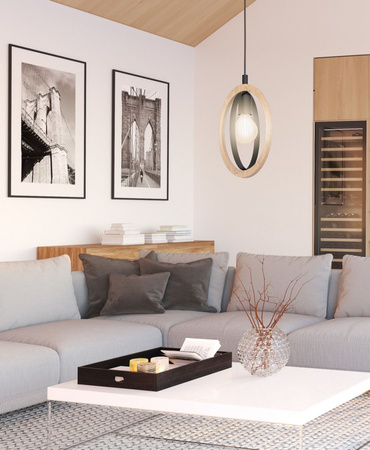 Lampa wisząca pojedyńcza BASILDON Eglo 43461