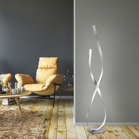 Lampa podłogowa LED STALOWY LINDA Paul Neuhaus 720-55 ze ściemniaczem  