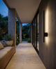 Czarny kinkiet elewacyjny LED 60cm do holu BARI Kaja Lighting K-8241