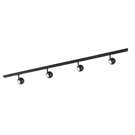Zestaw szynowy Marvi TR Blake w kolorze czarnym 4 źródła światła Italux 920421-4-BL-SET