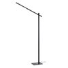 Czarna lampa podłogowa LED ONTARIO XL FLOOR DIMM SWITCH BK Azzardo AZ7300