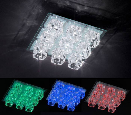 Lampa sufitowa VISION LED Action / Wofi 992910060000 sterowana pilotem