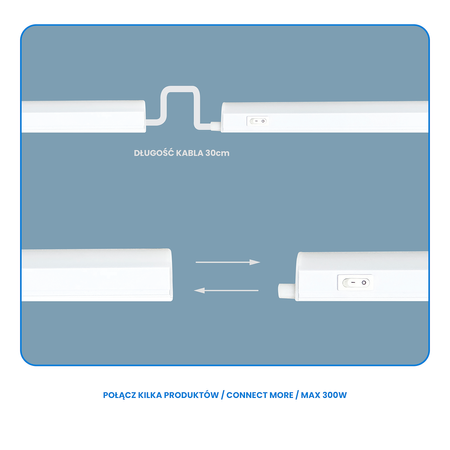 Listwa LED Vito T5 10W 4000K 90cm Milagro EK1498