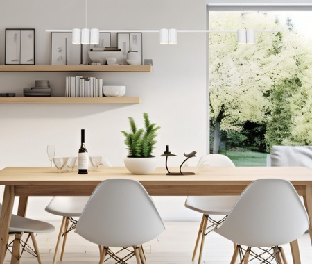 Lampa wisząca (listwa) GENESIS WHITE 7xGU10 150cm Milagro ML0371