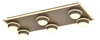 Plafon szóstka prostokątny Biarritz czarny chrom Aviano Lighting 9047-705