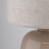 Lampka stołowa szklana z lnianym abażurem 1xE27 SABIA Tk Lighting 16182