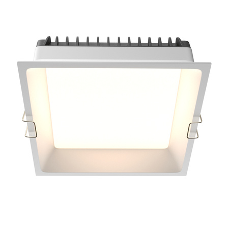 Kwadratowa oprawa wpuszczana 17x17cm LED IP44 do łazienki Okno DL056-24W3-4-6K-W Maytoni