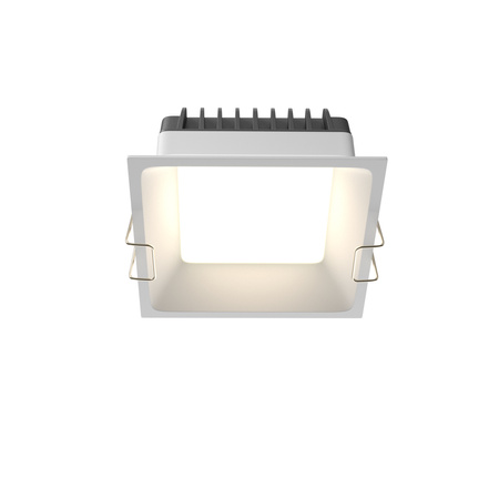 Kwadratowa oprawa wpuszczana 11x11cm LED IP44 do łazienki Okno DL056-12W3-4-6K-W Maytoni