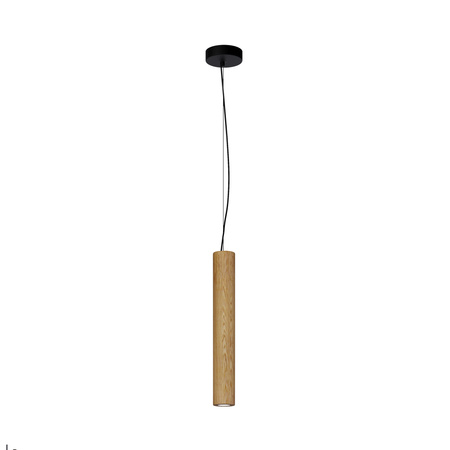 Lampa wisząca tuba drewniana Basic Texture LED Maytoni MOD461PL-L5BGK