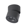 Czarna oprawa natynkowa z ruchomą głowicą COSTA 12W CCT SWITCH BK AZZARDO AZ6031