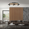 Lampa sufitowa drewniana z trzema metalowymi kloszami CUP 2.0 3xE27 Just Light 15745-18