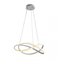 Lampa wisząca biała zawijane paski LED Rumio Italux PND-23917-WH