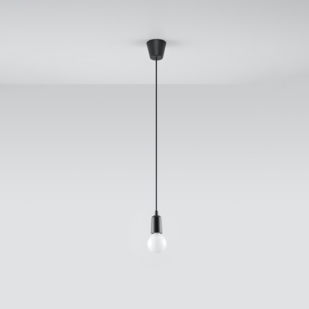 Lampa wisząca DIEGO 1 czarna Sollux SL.0572