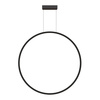 Lampa wisząca duży okrąg 90cm Mirror L czarna IP44 LED CCT Light Prestige LP-999/1P L BK CCT