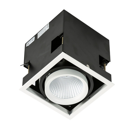 Oprawa podtynkowa Vertico Single 4000K pojedyncza regulowana LED Italux GL7108-1/18W 4000K WH+BL