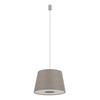 Lampa wisząca do sypialni szary abażur 46cm 1xE27 TUTOIA Nowodvorski 11682
