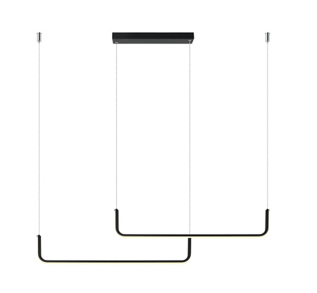 Lampa wisząca Malawi czarna Tuya Smart LED CCT Light Prestige LP-1015/2P