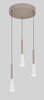 Lampa wisząca trójka okrągła Trompto kaszmirowa Aviano Lighting 5050-324