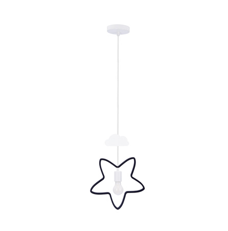 STAR C LAMPA WISZĄCA 1X20W E27 IQ KIDS CZARNY+BIAŁY Candellux 31-12005