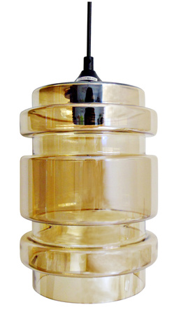 LAMPA WISZĄCA DECORADO 18 1X60W E27 KLOSZ BURSZTYNOWY Candellux 31-36643-Z