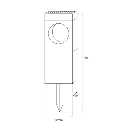 Lampka Solarna Cyklop 3000K IP44 Eko-Light EKO2522