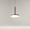 Czarna pojedyńcza lampa wisząca LED 3000K Plato P076PL-L12W3K-B Maytoni