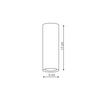 Tuba natynkowa Manacor 17 cm oczko biało - złote 1xGU10 Light Prestige LP-232/1D - 170 WH/GD