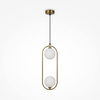 Lampa wisząca RING Maytoni mosiądz MOD013PL-02BS1