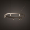 Lampa wisząca duży bezowy okrąg 80cm 13xGU10 R35 + LED FOURTY ROUND LED Nowodvorski 12284