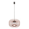 Lampa wisząca druciana cylindryczna w kolorze terakota na żarówkę GX53 KENAI C Nowodvorski 12227