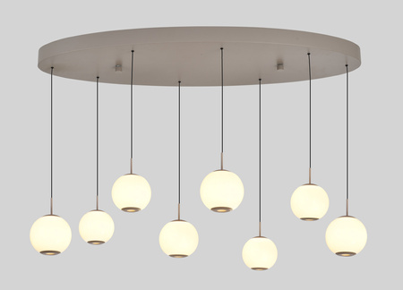 Lampa wisząca owalna ósemka LED Luberon kaszmirowa Aviano Lighting 7051-813