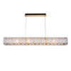 Lampa wisząca podłużna kryształowa Kingdom 97x8cm 28W LED Milagro ML2787