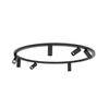 Czarna lampa sufitowa ring 80cm – okrągła forma z punktowymi światłami 7xGU10 FOURTY ROUND Nowodvorski 11944
