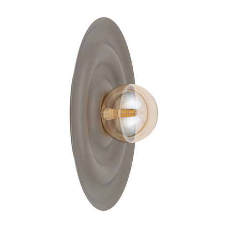 Metalowy płaski okragły kinkiet o średnicy 40cm ozdoba ściany ONDA NEW BROWN M 1XG9 Tk Lighting 11410