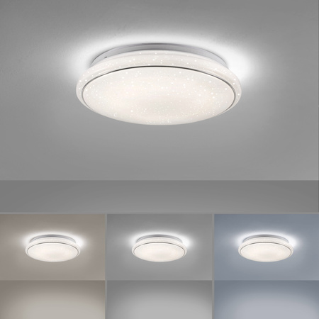 Lampa sufitowa plafon 35cm z możliwością zmiany barwy światła LED JUPITER Just Light 14362-16