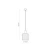 Lampa wisząca szklany klosz + akcent drewna SIERRA WOOD 1xE27 Tk Lighting 11800