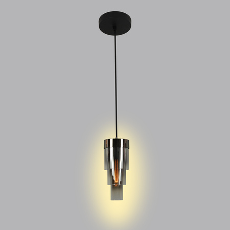 Lampa wisząca pojedyncza z potrójnymi kloszami cylindrycznymi Grans Aviano Lighting 6211-0110