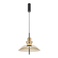 Szklana lampa wisząca LED 3000K z bursztynowym kloszem Bangkok MOD185PL-L12CG3K3 Maytoni