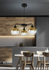 CROMINA GOLD LAMPA WISZĄCA 3X60W E27 CZARNY Candellux 33-57259