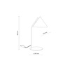Lampka stołowa stożek 1XE27 CONO SABIA Tk Lighting 16210
