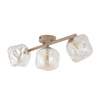 Potrójna lampa sufitowa z bursztynowymi nieregularnymi kloszami LAVA SABIA 3XG9 Tk Lighting 11105