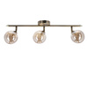 Rodia lampa sufitowa listwa patynowy 3x40w g9 klosz bursztynowy Candellux 93-16546