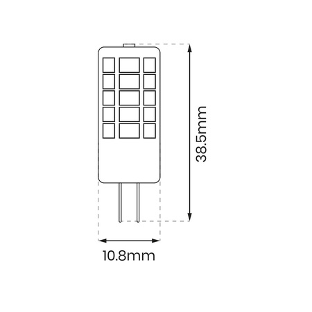 Żarówka LED 2W G4 12V 4000K Ceramiczna + PC Eko-LIght EKZA1733