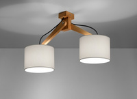 Lampa sufitowa LEGNO 2 naturalne drewno Sollux SL.0521